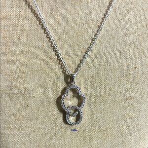 Charter Club Silver and CZ  Necklace
